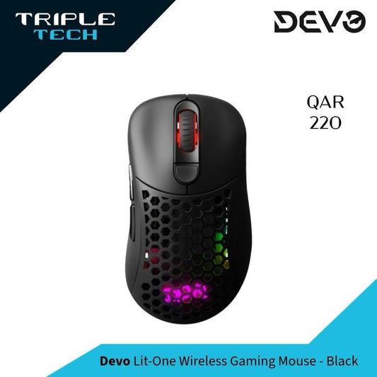 Devo Gaming Mouse - Lit-One Wireless (Black)